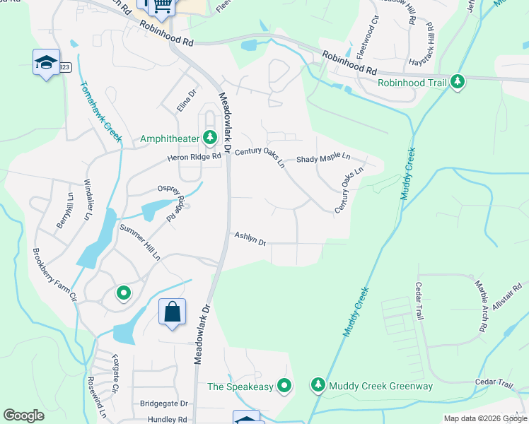 map of restaurants, bars, coffee shops, grocery stores, and more near 4965 Chestnut Hill Lane in Winston-Salem