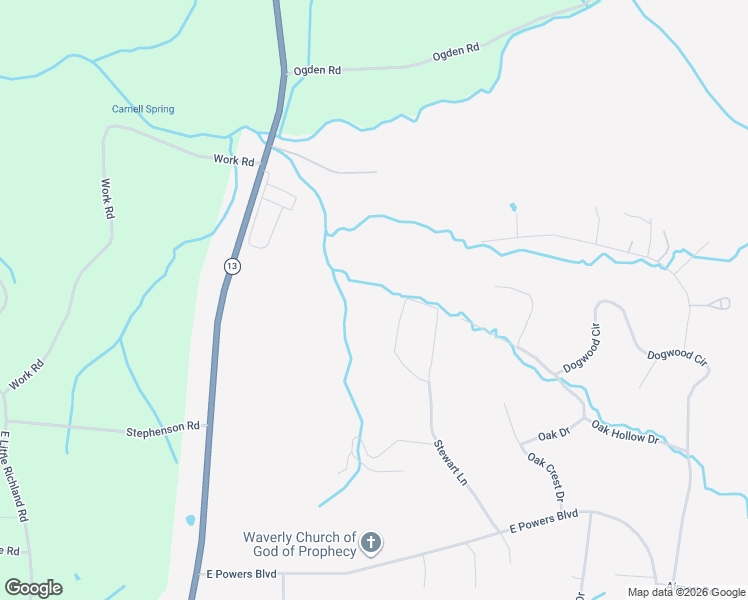 map of restaurants, bars, coffee shops, grocery stores, and more near in Waverly