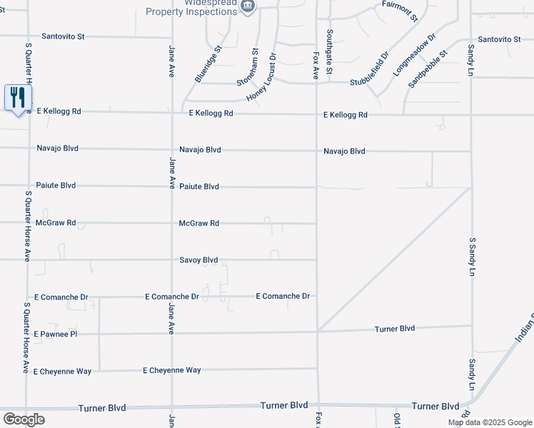 map of restaurants, bars, coffee shops, grocery stores, and more near 4830 McGraw Road in Pahrump