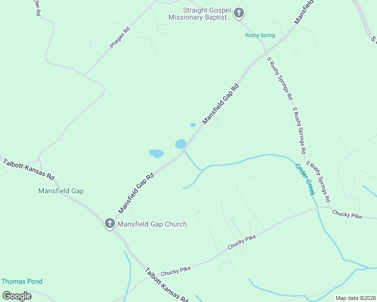 map of restaurants, bars, coffee shops, grocery stores, and more near 1712 Mansfield Gap Road in Jefferson County