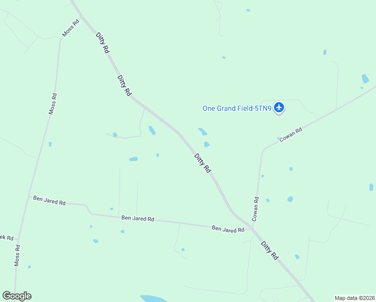 map of restaurants, bars, coffee shops, grocery stores, and more near 6051 Ditty Road in Cookeville