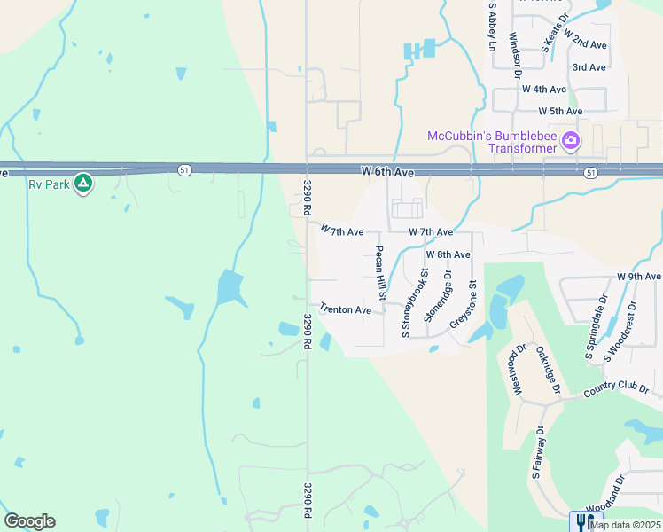 map of restaurants, bars, coffee shops, grocery stores, and more near 823 Range Road in Stillwater