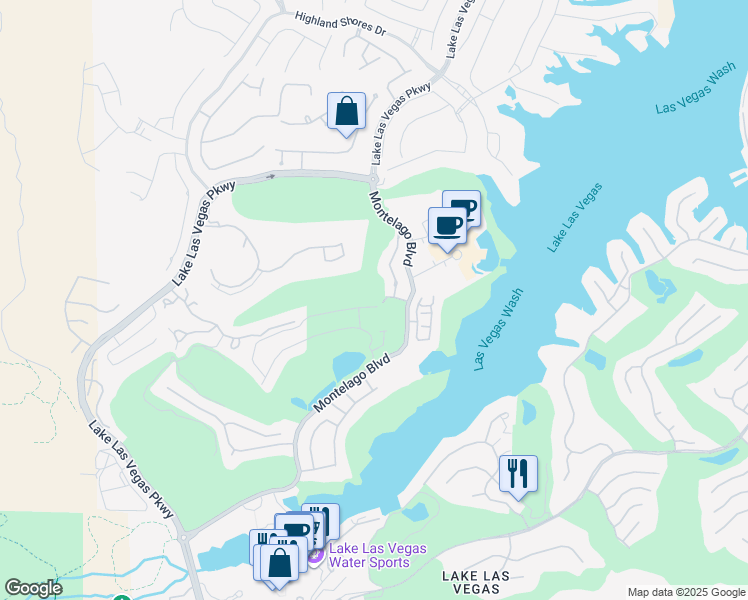 map of restaurants, bars, coffee shops, grocery stores, and more near 8 Reflection Cove Drive in Henderson