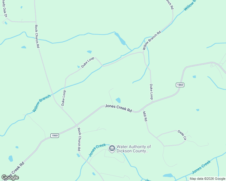 map of restaurants, bars, coffee shops, grocery stores, and more near 1585 Jones Creek Road in Dickson