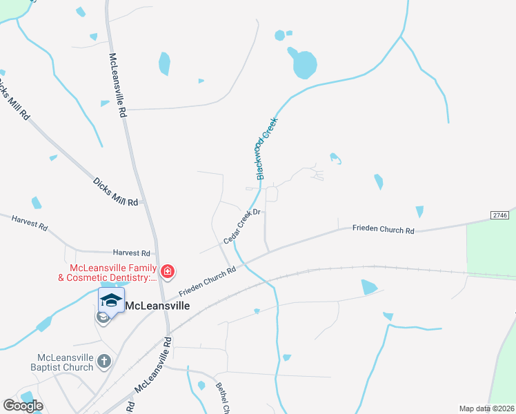 map of restaurants, bars, coffee shops, grocery stores, and more near 2101 Allenwood Road in McLeansville