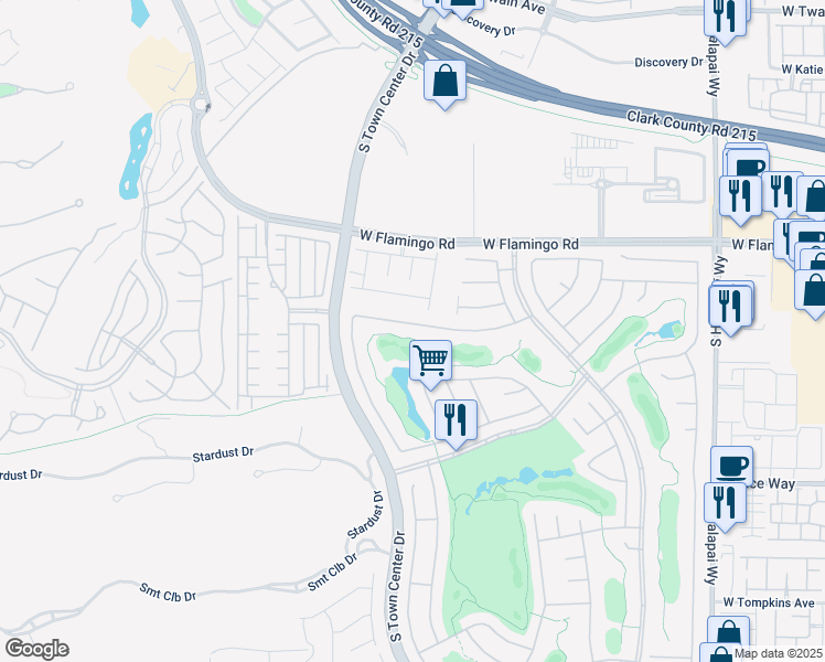 map of restaurants, bars, coffee shops, grocery stores, and more near 10661 Angelo Tenero Avenue in Las Vegas