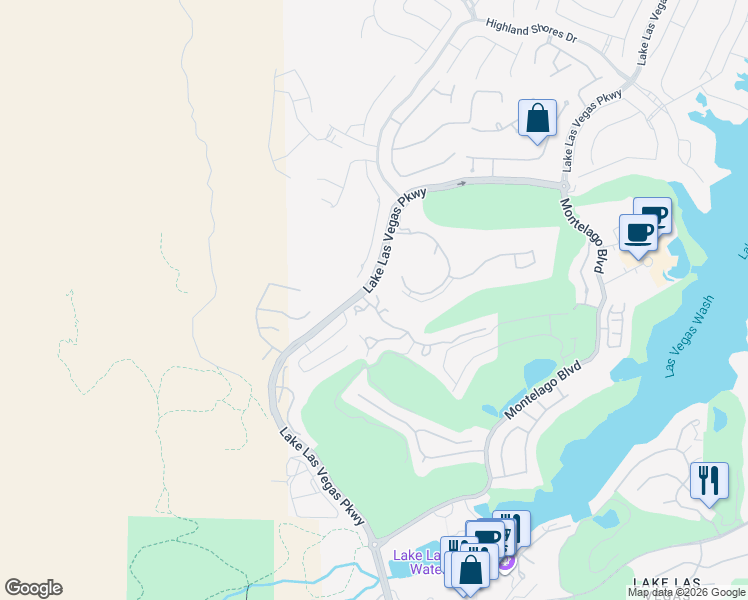 map of restaurants, bars, coffee shops, grocery stores, and more near 10 Strada Principale in Henderson