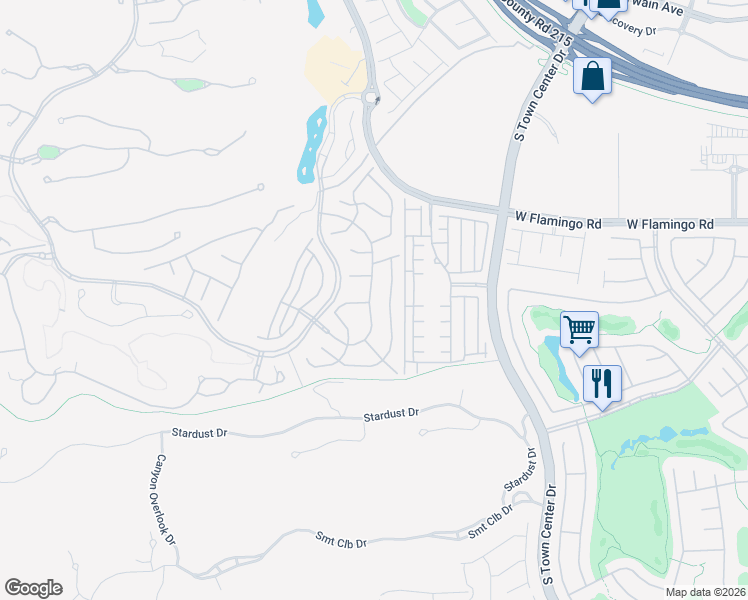 map of restaurants, bars, coffee shops, grocery stores, and more near 64 Grey Feather Drive in Las Vegas