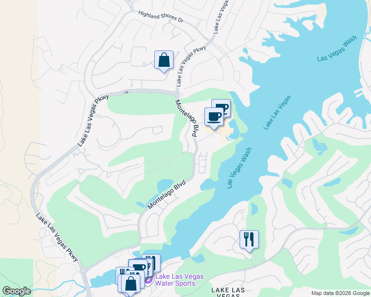 map of restaurants, bars, coffee shops, grocery stores, and more near 85 Luce Del Sole in Henderson