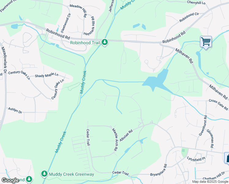 map of restaurants, bars, coffee shops, grocery stores, and more near 861 Buttonwood Drive in Winston-Salem