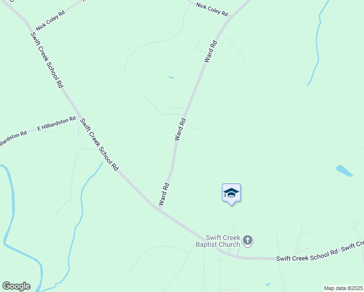 map of restaurants, bars, coffee shops, grocery stores, and more near 10425 Ward Road in Whitakers