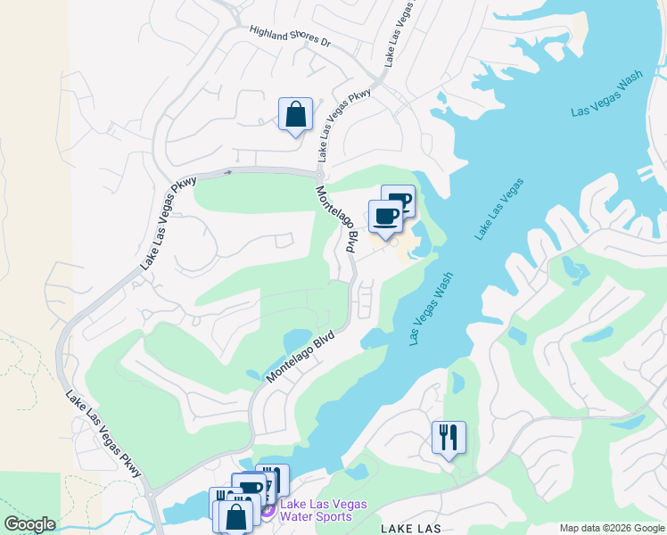 map of restaurants, bars, coffee shops, grocery stores, and more near 75 Luce Del Sole in Henderson