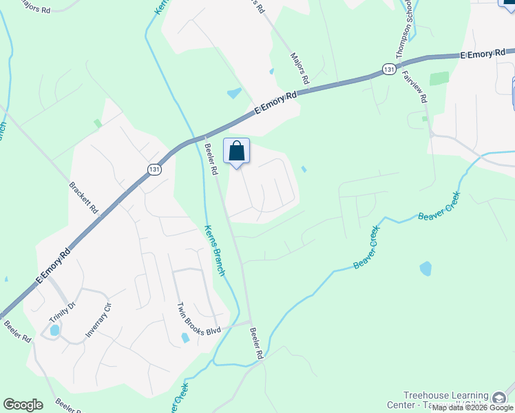 map of restaurants, bars, coffee shops, grocery stores, and more near 7305 Lyle Bend Lane in Knoxville