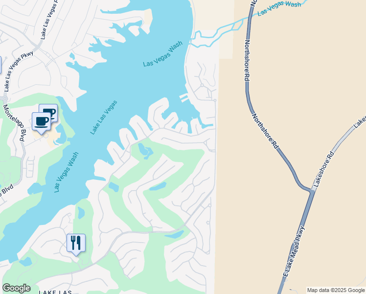 map of restaurants, bars, coffee shops, grocery stores, and more near 27 Via Paradiso Street in Henderson