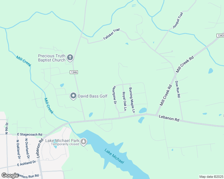 map of restaurants, bars, coffee shops, grocery stores, and more near 672 Heartpine Drive in Mebane