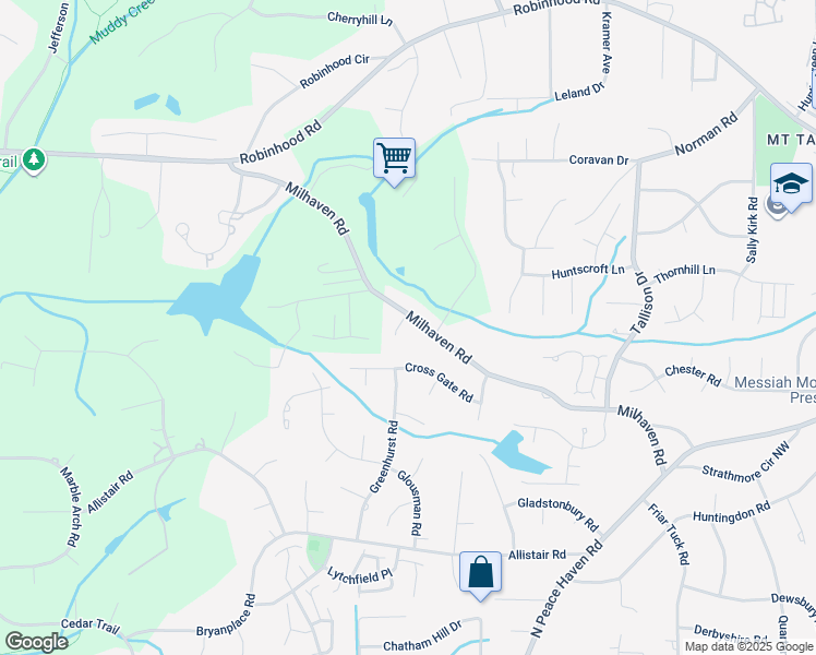 map of restaurants, bars, coffee shops, grocery stores, and more near 4005 Loyelisa Court in Winston-Salem