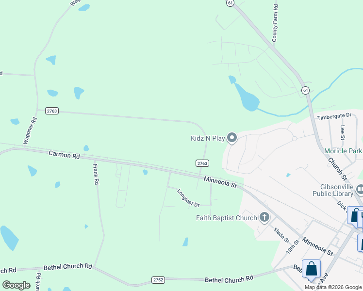 map of restaurants, bars, coffee shops, grocery stores, and more near 7170 Power Line Road in Gibsonville