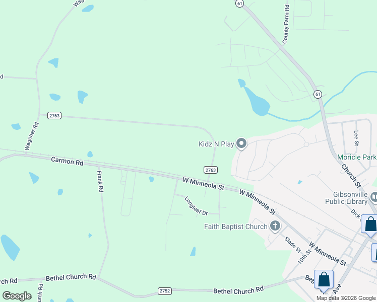 map of restaurants, bars, coffee shops, grocery stores, and more near 7170 Power Line Road in Gibsonville