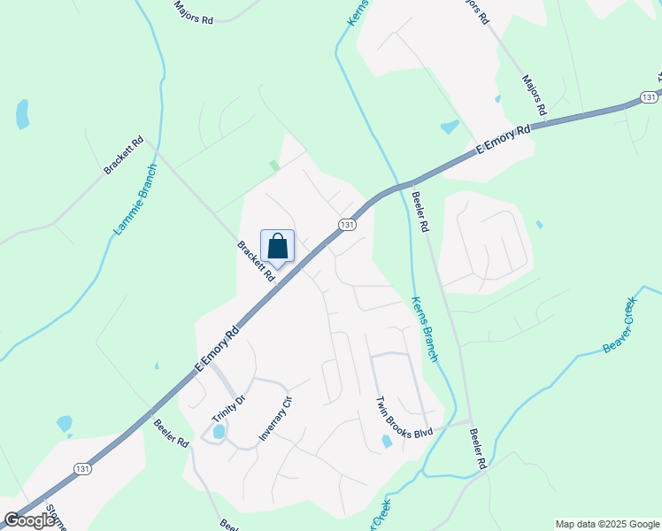 map of restaurants, bars, coffee shops, grocery stores, and more near 6700 Gary Walker Lane in Knoxville