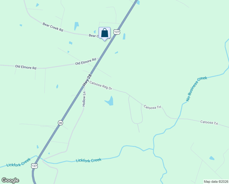 map of restaurants, bars, coffee shops, grocery stores, and more near 12412 U.S. 127 in Crossville