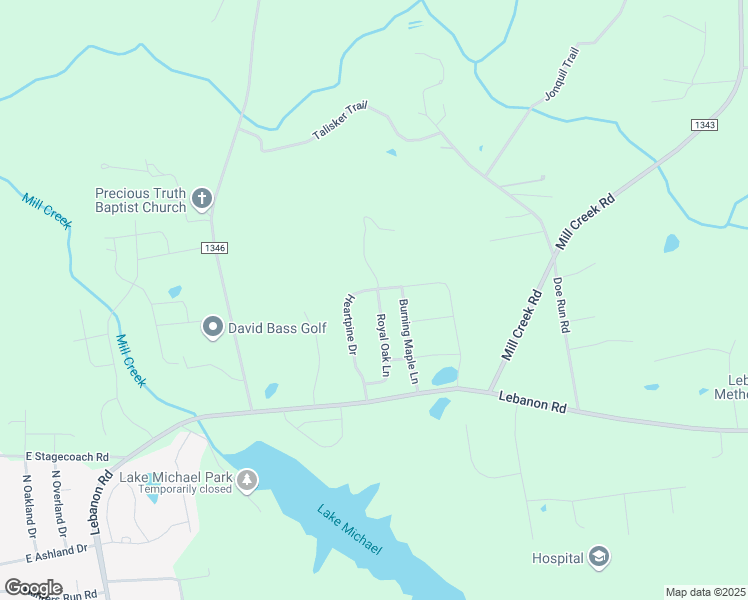 map of restaurants, bars, coffee shops, grocery stores, and more near 870 Royal Oak Lane in Mebane