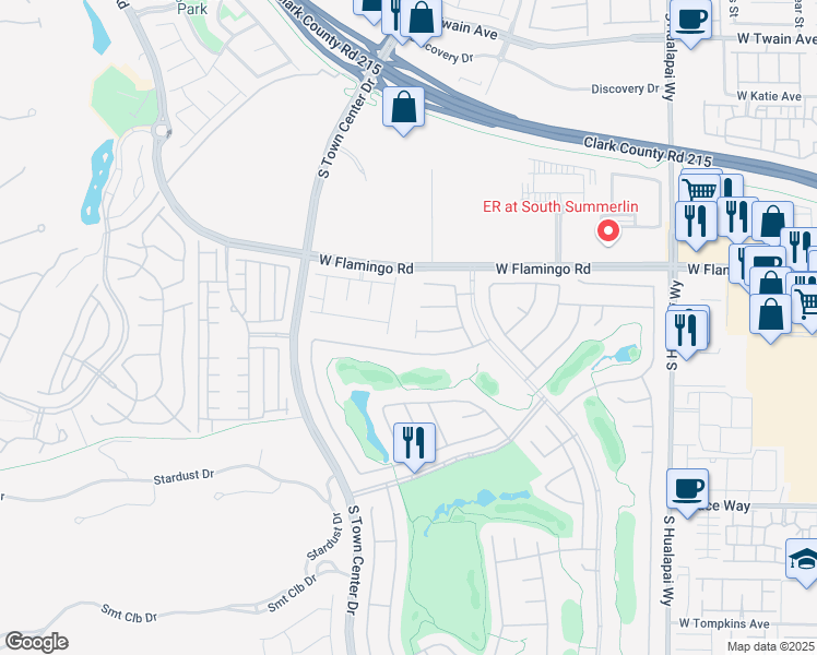 map of restaurants, bars, coffee shops, grocery stores, and more near 10614 Santo Marco Court in Las Vegas