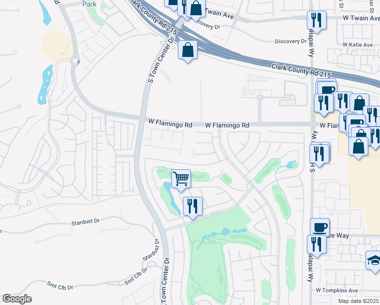 map of restaurants, bars, coffee shops, grocery stores, and more near 10614 Santo Marco Court in Las Vegas