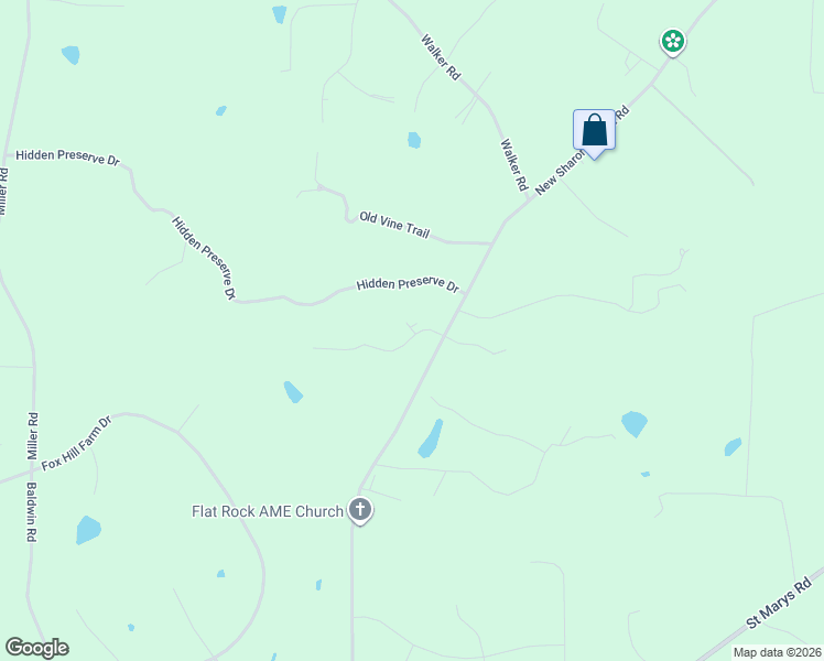 map of restaurants, bars, coffee shops, grocery stores, and more near 3646 Watkins Farm Road in Hillsborough