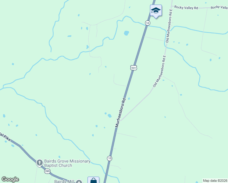 map of restaurants, bars, coffee shops, grocery stores, and more near 3744 Murfreesboro Road in Lebanon