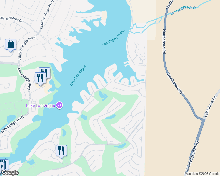 map of restaurants, bars, coffee shops, grocery stores, and more near 4 Via Paradiso Street in Henderson