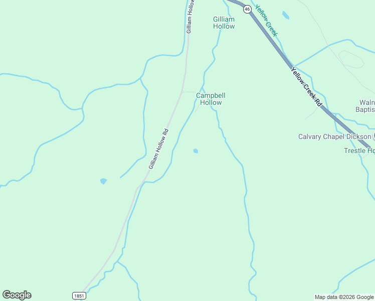 map of restaurants, bars, coffee shops, grocery stores, and more near 1662 Gilliam Hollow Road in Dickson