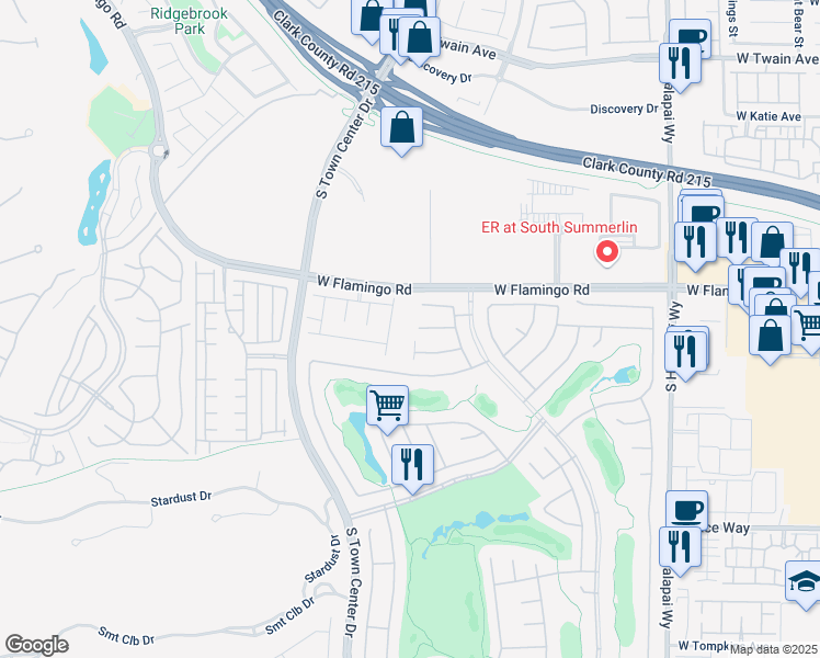 map of restaurants, bars, coffee shops, grocery stores, and more near 10595 Riva Grande Court in Las Vegas