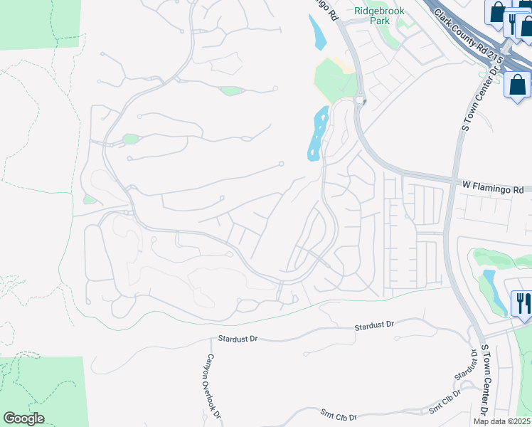 map of restaurants, bars, coffee shops, grocery stores, and more near 4181 Bronze Ridge Street in Las Vegas