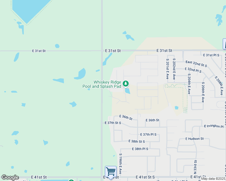 map of restaurants, bars, coffee shops, grocery stores, and more near 2513 E Northampton St in Broken Arrow