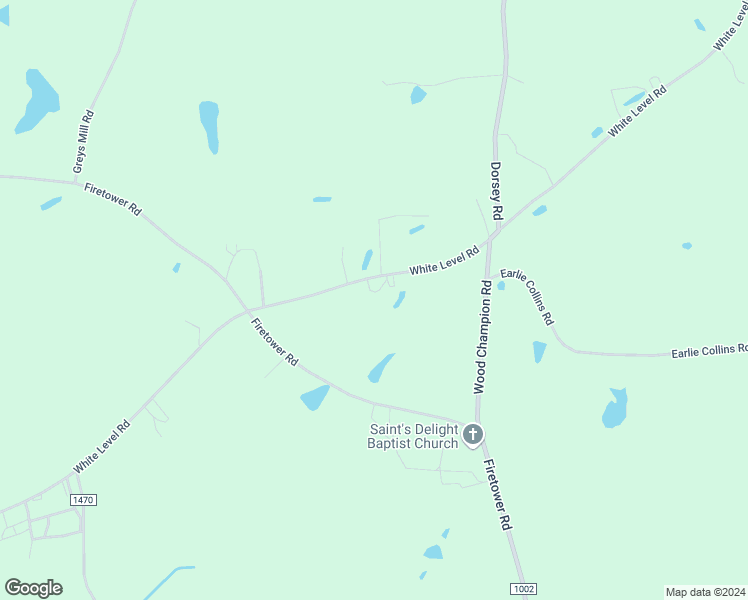 map of restaurants, bars, coffee shops, grocery stores, and more near 1274 White Level Road in Louisburg