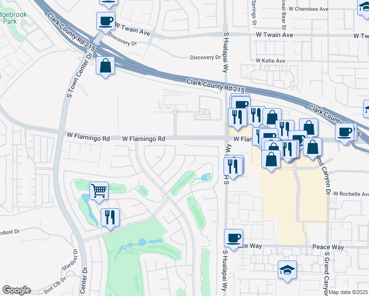 map of restaurants, bars, coffee shops, grocery stores, and more near 10347 Profeta Court in Las Vegas