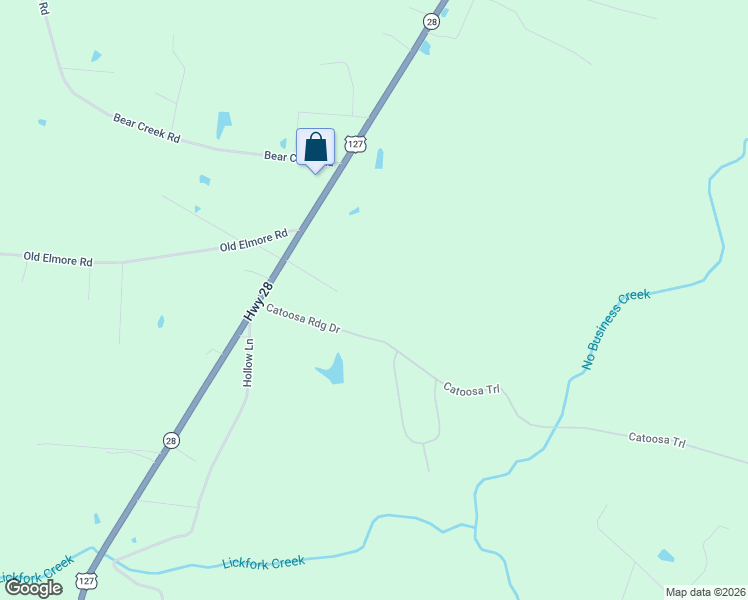 map of restaurants, bars, coffee shops, grocery stores, and more near 12412 U.S. 127 in Crossville