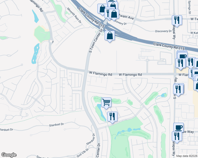 map of restaurants, bars, coffee shops, grocery stores, and more near 10711 Silver Pond Avenue in Las Vegas