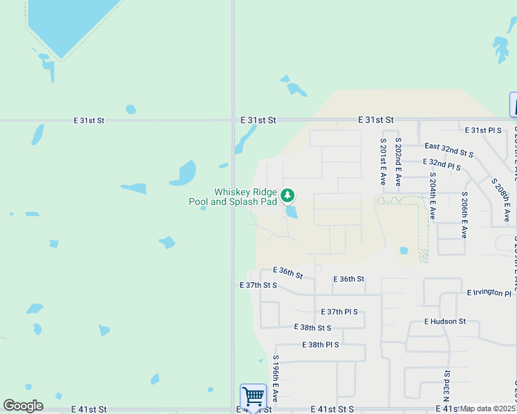 map of restaurants, bars, coffee shops, grocery stores, and more near 2513 E Northampton St in Broken Arrow