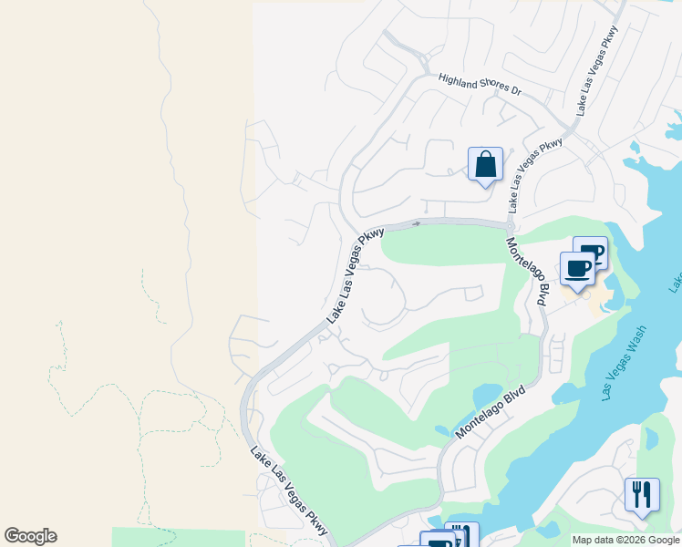 map of restaurants, bars, coffee shops, grocery stores, and more near 88 Kimberlite Drive in Henderson