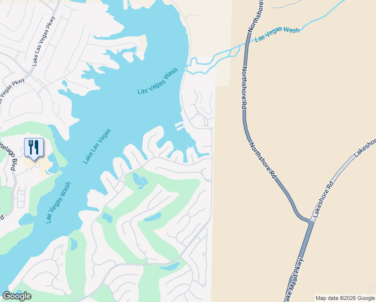 map of restaurants, bars, coffee shops, grocery stores, and more near 17 Vía Del Garda in Henderson