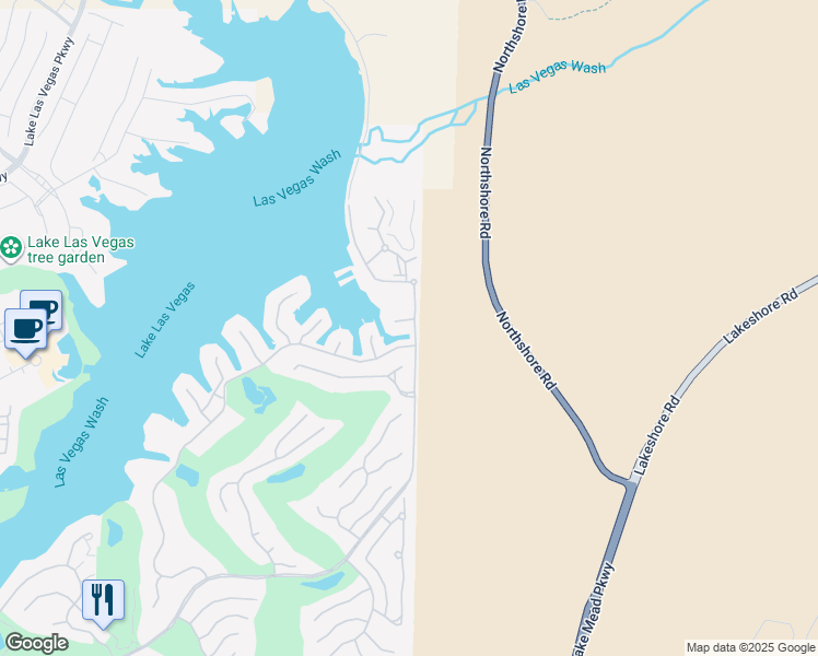 map of restaurants, bars, coffee shops, grocery stores, and more near 11 Vía Lido in Henderson