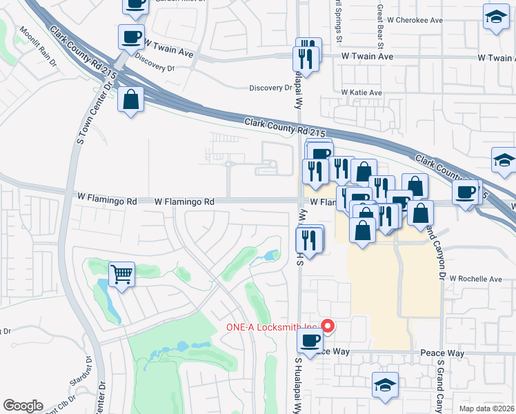 map of restaurants, bars, coffee shops, grocery stores, and more near 10298 Profeta Court in Las Vegas
