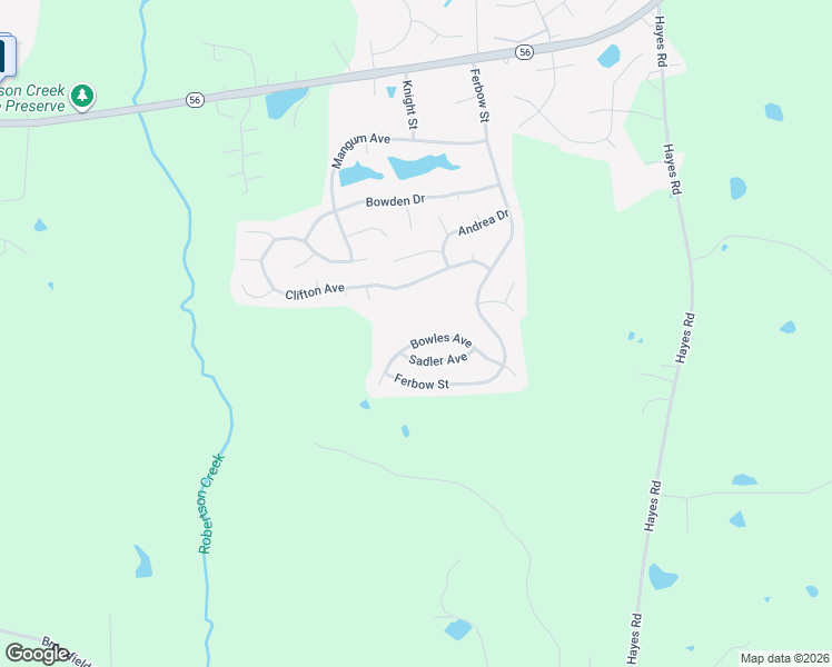 map of restaurants, bars, coffee shops, grocery stores, and more near 1979 Bowles Avenue in Creedmoor