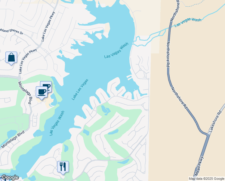 map of restaurants, bars, coffee shops, grocery stores, and more near 6 Vía Mira Monte in Henderson