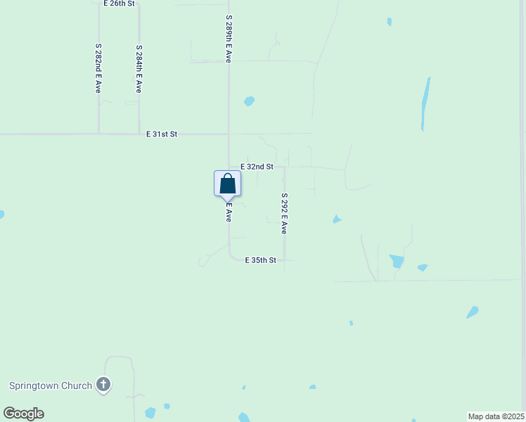 map of restaurants, bars, coffee shops, grocery stores, and more near 3244 South 292 East Avenue in Broken Arrow