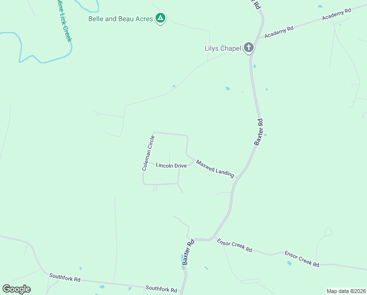map of restaurants, bars, coffee shops, grocery stores, and more near 7121 Coleman Circle in Baxter