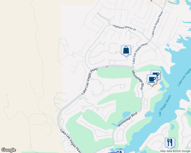 map of restaurants, bars, coffee shops, grocery stores, and more near 8 Via Vasari in Henderson