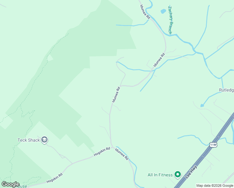 map of restaurants, bars, coffee shops, grocery stores, and more near 4738 Idumea Road in Knox County