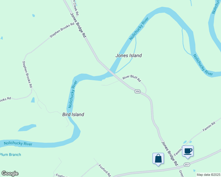map of restaurants, bars, coffee shops, grocery stores, and more near 71 Nolichuckey Overlook in Greeneville